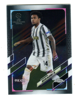 Weston McKennie 2021 Topps Chrome UEFA Champions League Steve Aoki #79