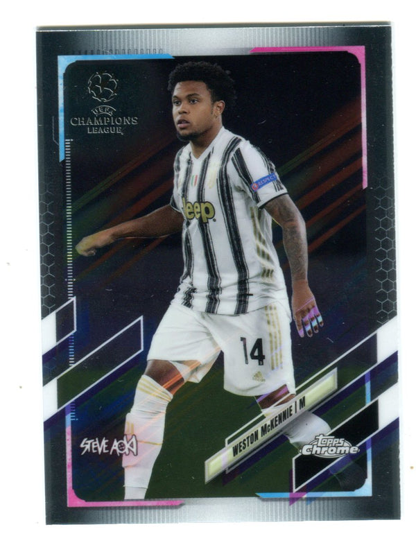Weston McKennie 2021 Topps Chrome UEFA Champions League Steve Aoki #79