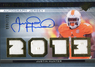Justin Hunter Autographed 2013 Upper Deck Spx Jersey Card