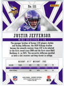 Justin Jefferson 2020 Panini Phoenix Rookie Card #111