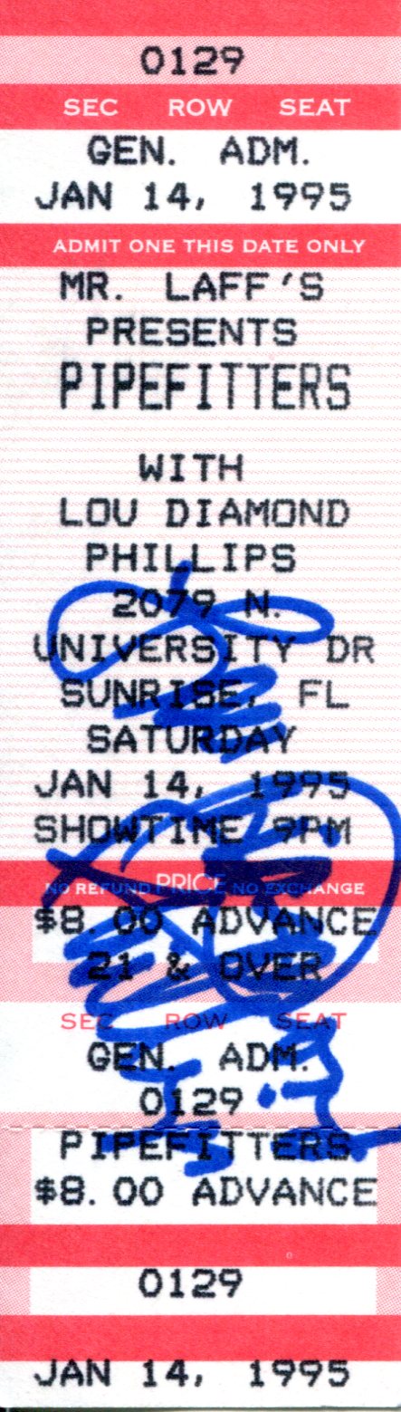 Lou Diamond Phillips Autographed Ticket