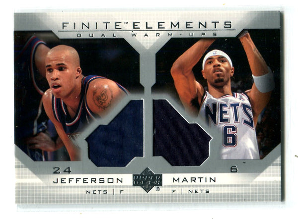 Richard Jefferson & Kenyon Martin Upper Deck Finite Elements #FE7 Dual Jersey Card