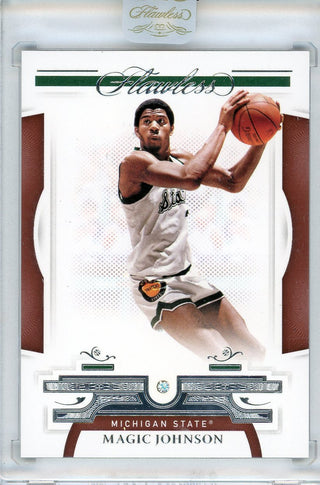 Magic Johnson 2021 Panini Flawless Collegiate Diamond Card #50