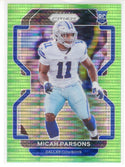 Micah Parsons 2021 Panini Prizm Green Prizm Rookie Card #382