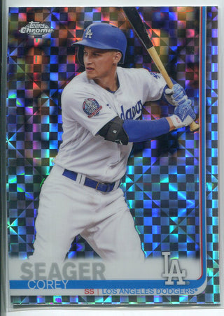 Corey Seager 2019 Topps Chrome X-Fractors Refractor Card
