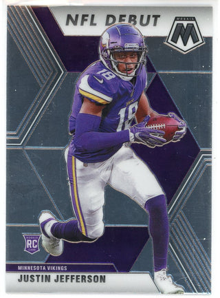 Justin Jefferson 2020 Panini Mosaic NFL Debut Rookie Card #270