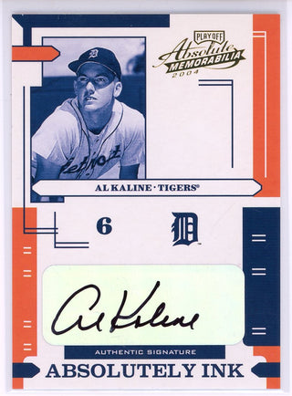 Al Kaline Autographed 2004 Playoff Absolute Memorabilia Absolutely Ink Card #AI-2