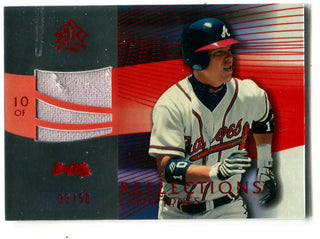 Chipper Jones 2004 Upper Deck Reflections #223  Jersey Card 33/50