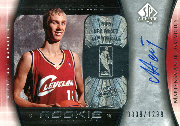 Martynas Andriuskevicius Autographed Rookie Upper Deck Card #339/1299
