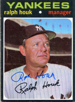Ralph Houk Autographed 1971 Topps Card