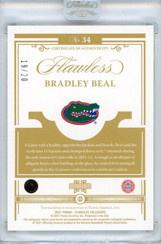 Bradley Beal 2021 Panini Flawless Collegiate Diamond Card #34