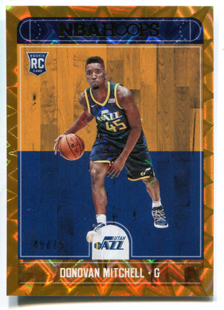 Donovan Mitchell 2017 Panini Hoops Orange Explosion #263 (49/75) Card