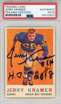 Jerry Kramer "HOF 2018" Autographed 1959 Topps Card #116 (PSA)