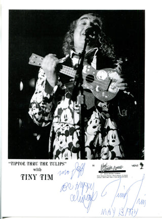 Herbert Buckingham Khaury aka Tiny Tim Autographed Photo