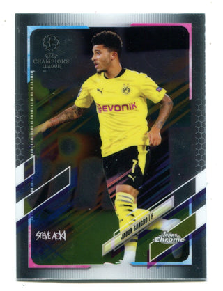 Jadon Sancho 2021 Topps Chrome UEFA Champions League Steve Aoki #78