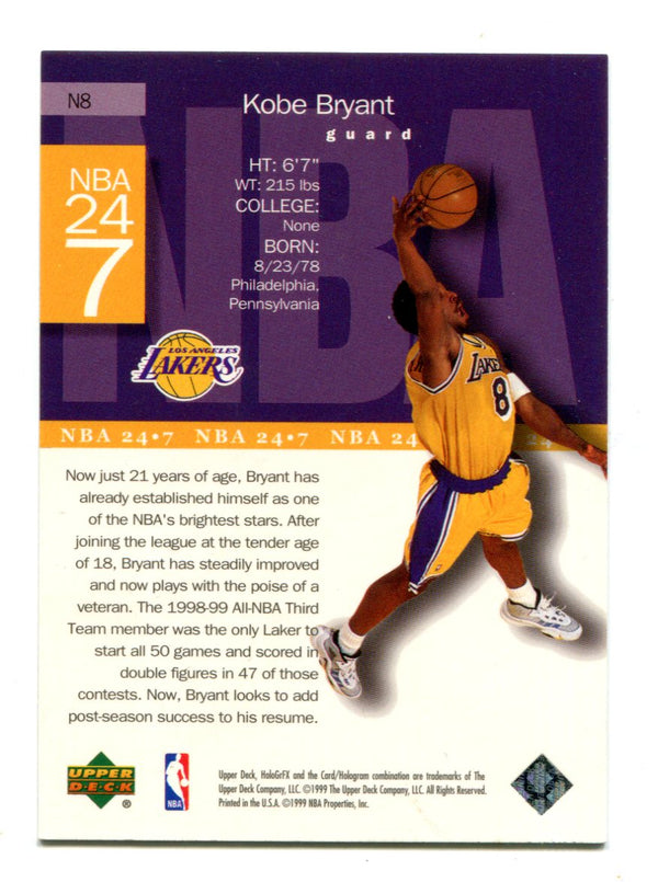 Kobe Bryant 1999 Upper Deck Hologrfx #N8 Card