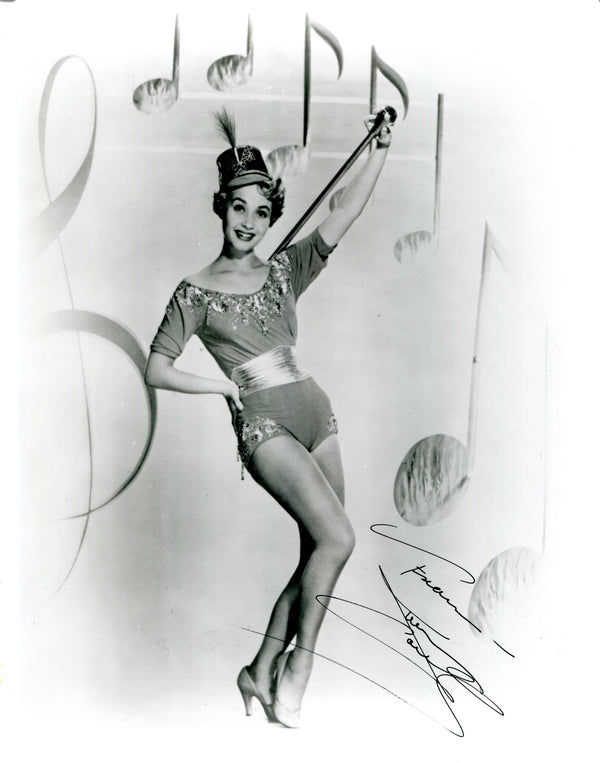 Jane Powell Autographed Black And White 8x10 Photo