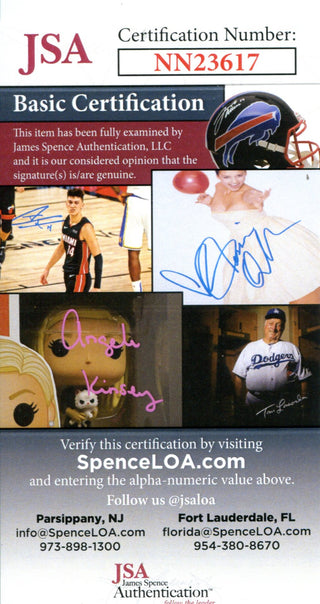Nolan Ryan Autographed Hall of Plaque Card (JSA)
