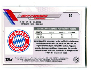 Robert Lewandowski 2021 Topps Chrome UEFA Champions League Steve Aoki #150