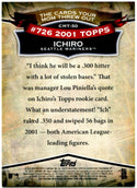 Ichiro 2001 Rookie Reprint Topps 50 Years