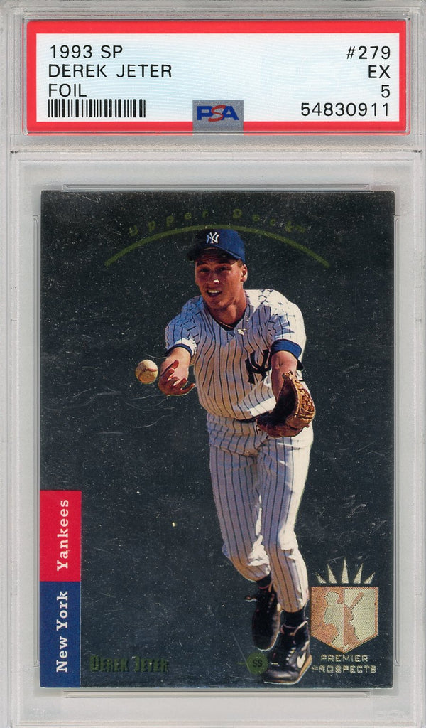 Derek Jeter 1993 Upper Deck Sp Rookie Card #279 (PSA EX 5)