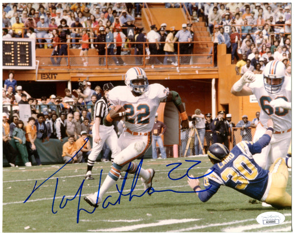 Tony Nathan Signed 8X10 Photo (JSA)