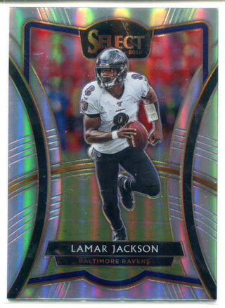 Lamar Jackson 2019 Panini Select Prizm Premier Level Card #136