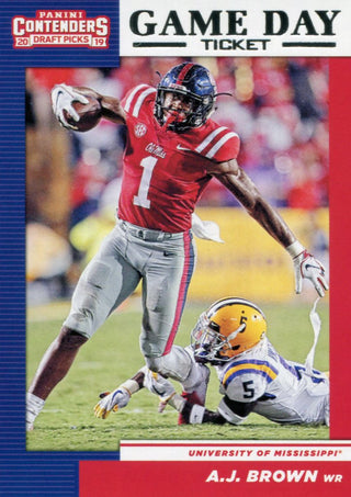 A.J. Brown 2019 Panini Contenders Game Day Ticket Rookie Card