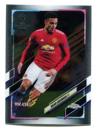 Mason Greenwood 2021 Topps Chrome UEFA Champions League Steve Aoki #17