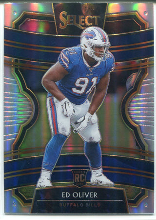 Ed Oliver 2019 Panini Select Silver Prizm Concourse Rookie Card