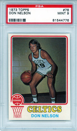 Don Nelson 1973 Topps Card #78 (PSA Mint 9)