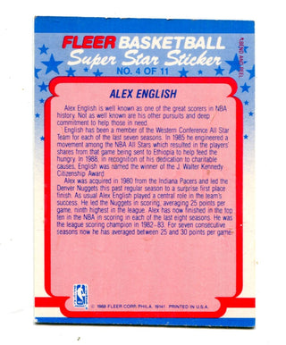 Mark Aguirre 1988 Fleer Super Star Sticker #1 Card