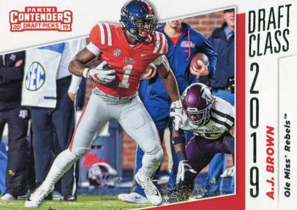A.J. Brown 2019 Panini Contenders Draft Class Rookie Card