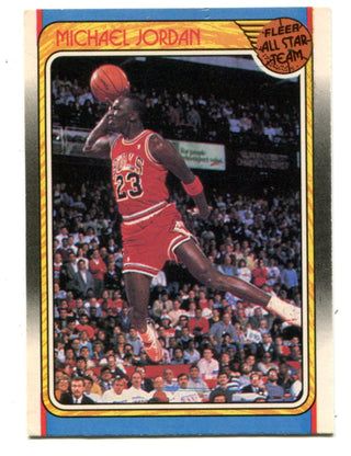 Michael Jordan 1988 Fleer All-Star Team #120 Card
