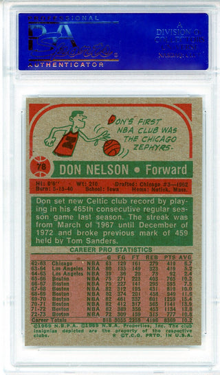 Don Nelson 1973 Topps Card #78 (PSA Mint 9)