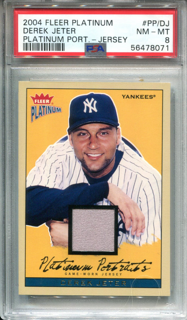 Derek Jeter 2004 Fleer Platinum Portraits #PP/DJ PSA 8 Card