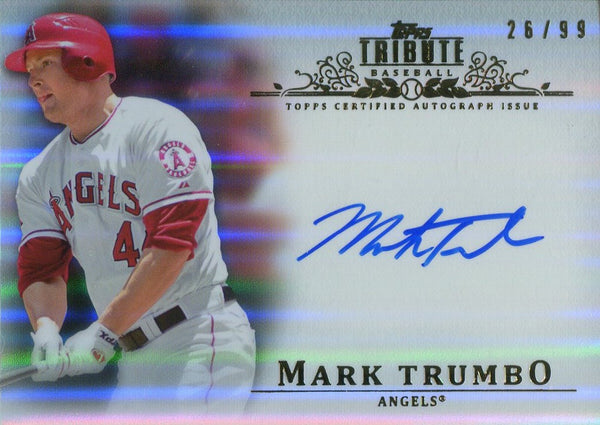 Mark Trumbo 2013 Topps Tribute Autographed Card