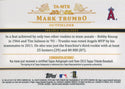 Mark Trumbo 2013 Topps Tribute Autographed Card