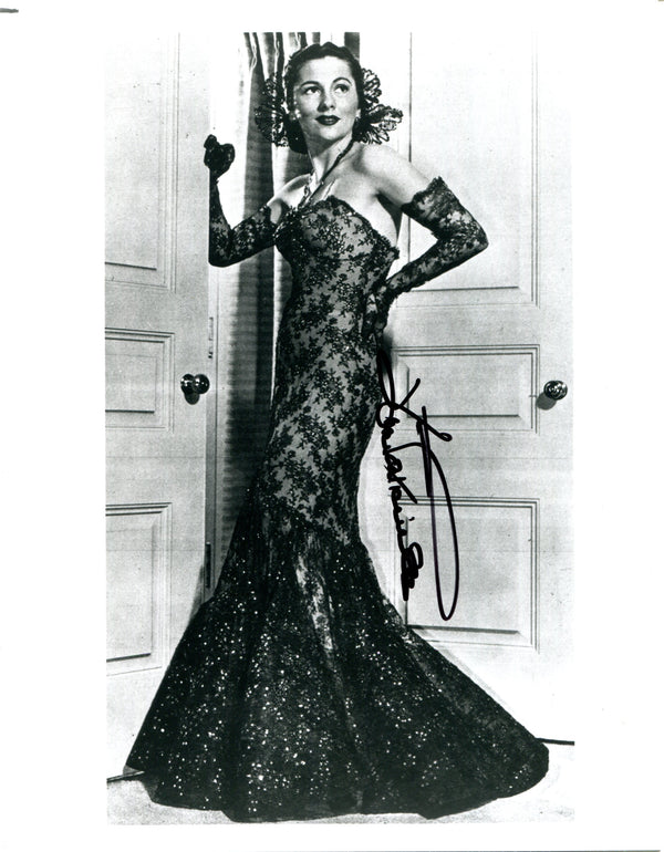 Joan Fontaine Autographed B&W 8x10 Photo