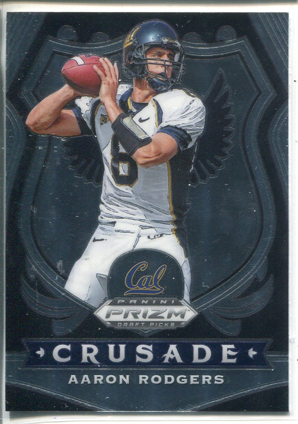 Aaron Rodgers 2020 Panini Prizm Draft Picks Crusade Card