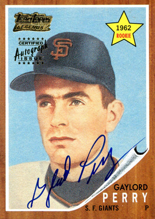 Gaylord Perry Autographed Topps Card