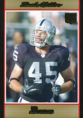 Zach Miller 2007 Bowman Rookie Card #271