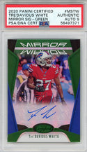 Tre'Daviouos White Autographed 2020 Panini Certified Green Rookie Card #MSTW (PSA Auto 9)