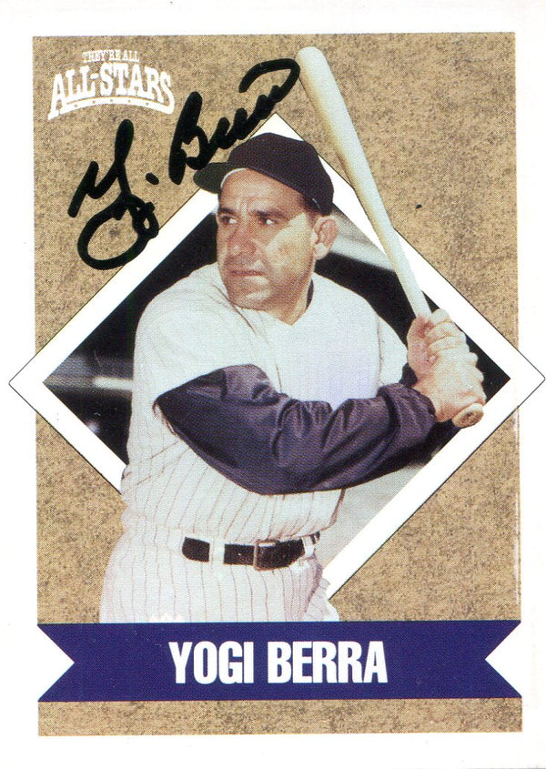 Yogi Berra Autographed All-Stars Card