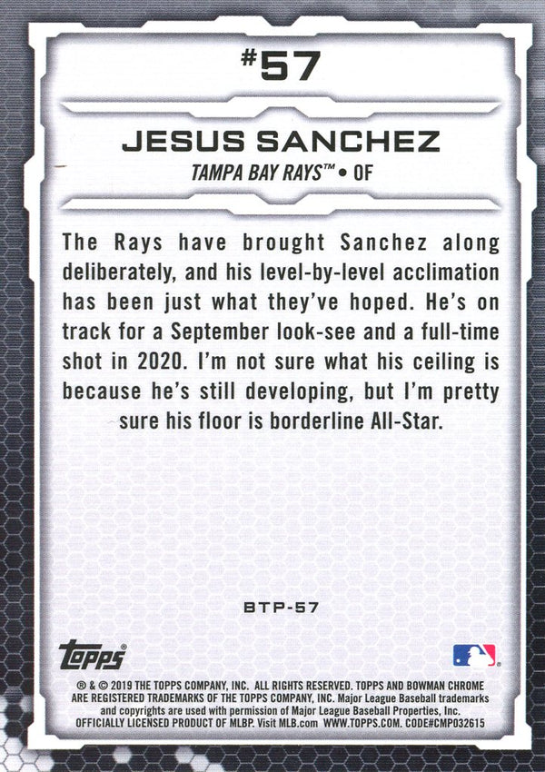 Jesus Sanchez 2019 Bowman Chrome Card