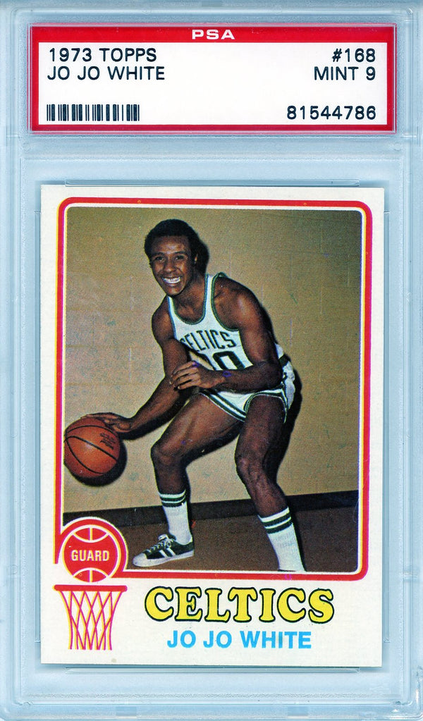 Jo Jo White 1973 Topps Card #168 (PSA Mint 9)