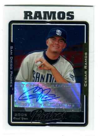 Cesar Ramos 2005 Topps Chrome First Year #UH236 Autographed Card