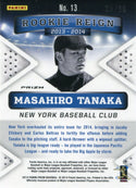 Masahiro Tanaka 2014 Panini Prizm Rookie Reign Purple Refractor Card 20/99