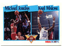 NBA Hoops Michael Jordan Karl Malone 1991 Scoring Leaders