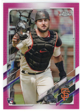 Joey Bart 2021 Topps Chrome Pink Refractor Rookie Card #109
